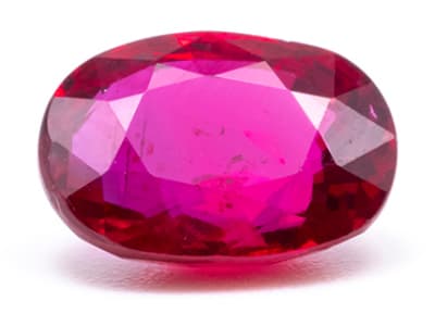 Natural ruby gemstone