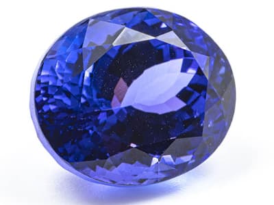 Natural tanzanite gemstone