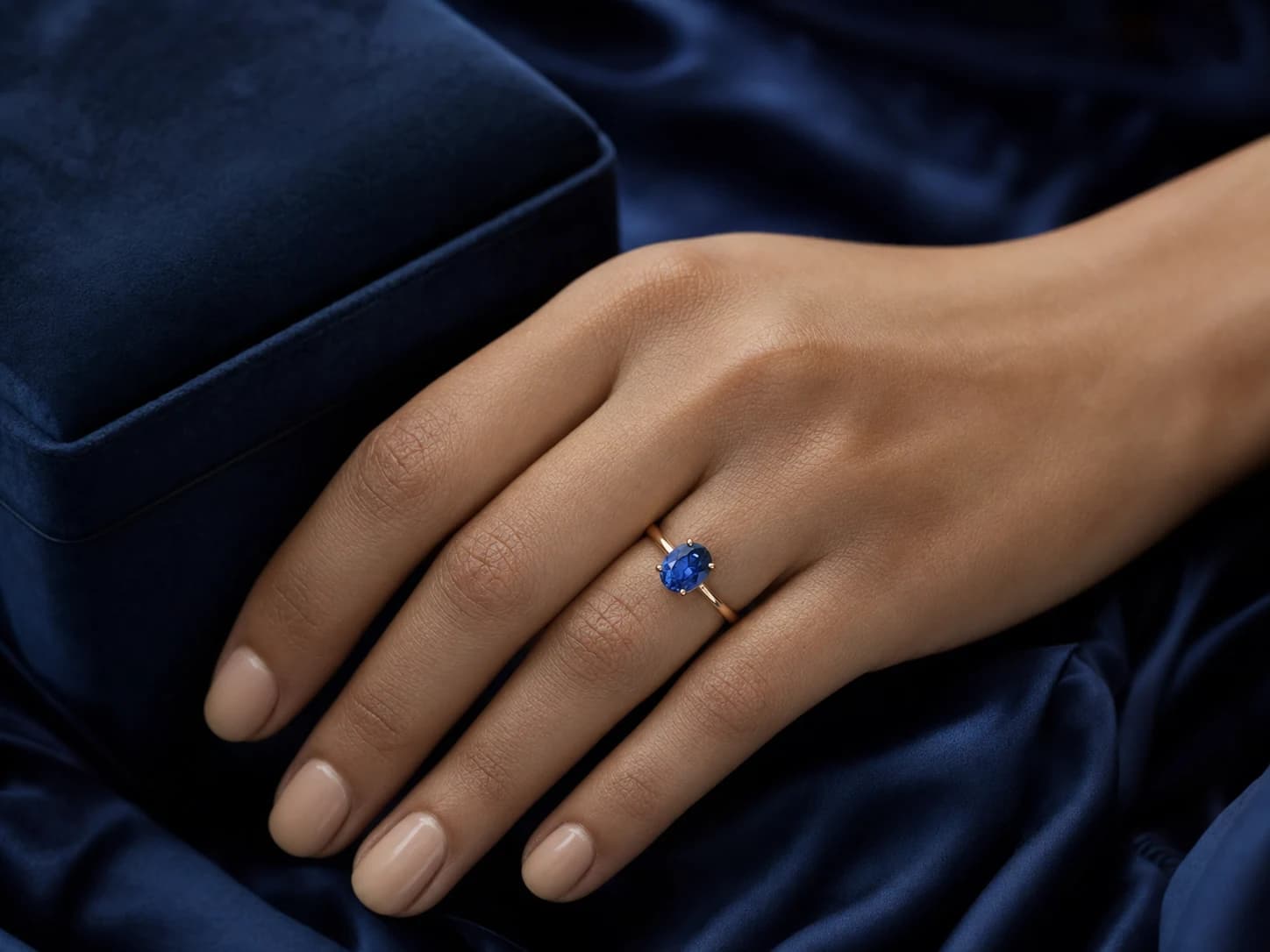 Blue sapphire ring being crafted — a wearable investment